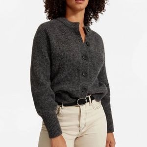 Everlane Cropped Alpaca Cardigan